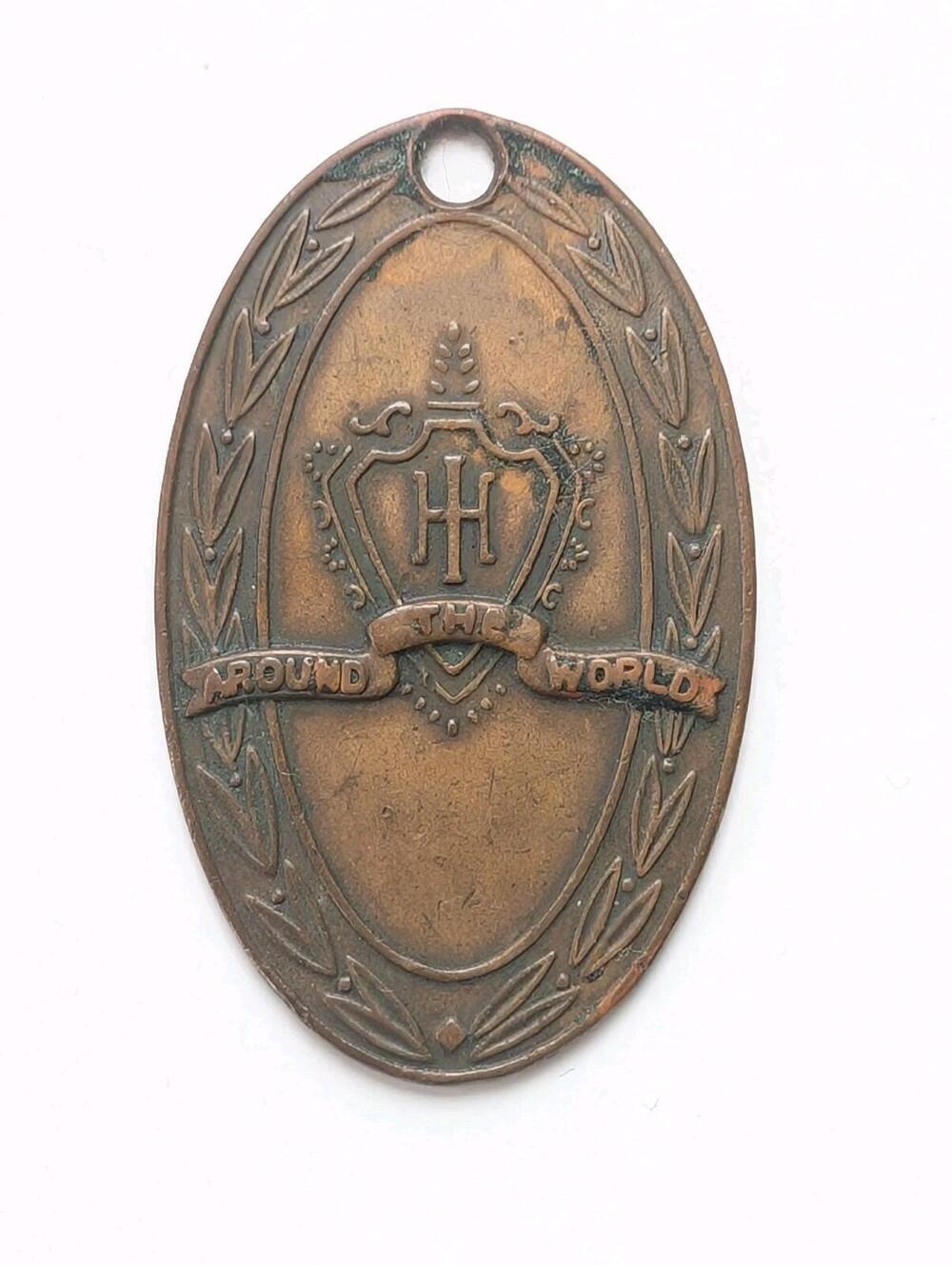 Vintage Antique Hilton Inn Seattle, WA Brass Hotel Key Fob